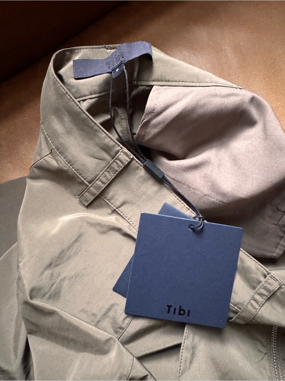 Tibi Zipper Trouser Dark Taupe 6S creative pragmatist modern office PDW NWT - Picture 15 of 17